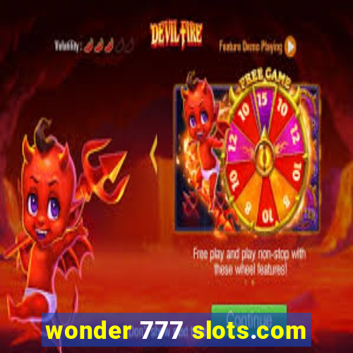 wonder 777 slots.com